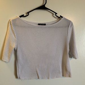 White topshop crop top